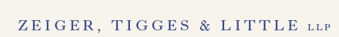 Logo of Zeiger, Tigges & Little LLP